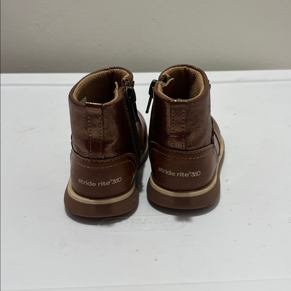 Brown Kids STRIDE RITE SVETA Ankle Boots - Picture 4 of 7